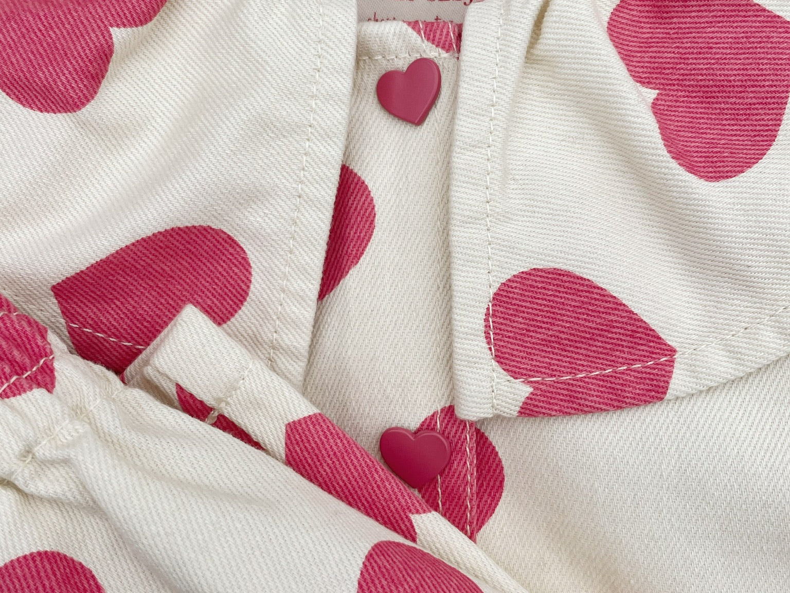 Konges Sløjd A/S Pantalon - Tissé bon coeur pink
