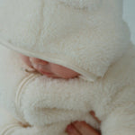 Konges Sløjd A/S Grenouillères avec capuche antique white