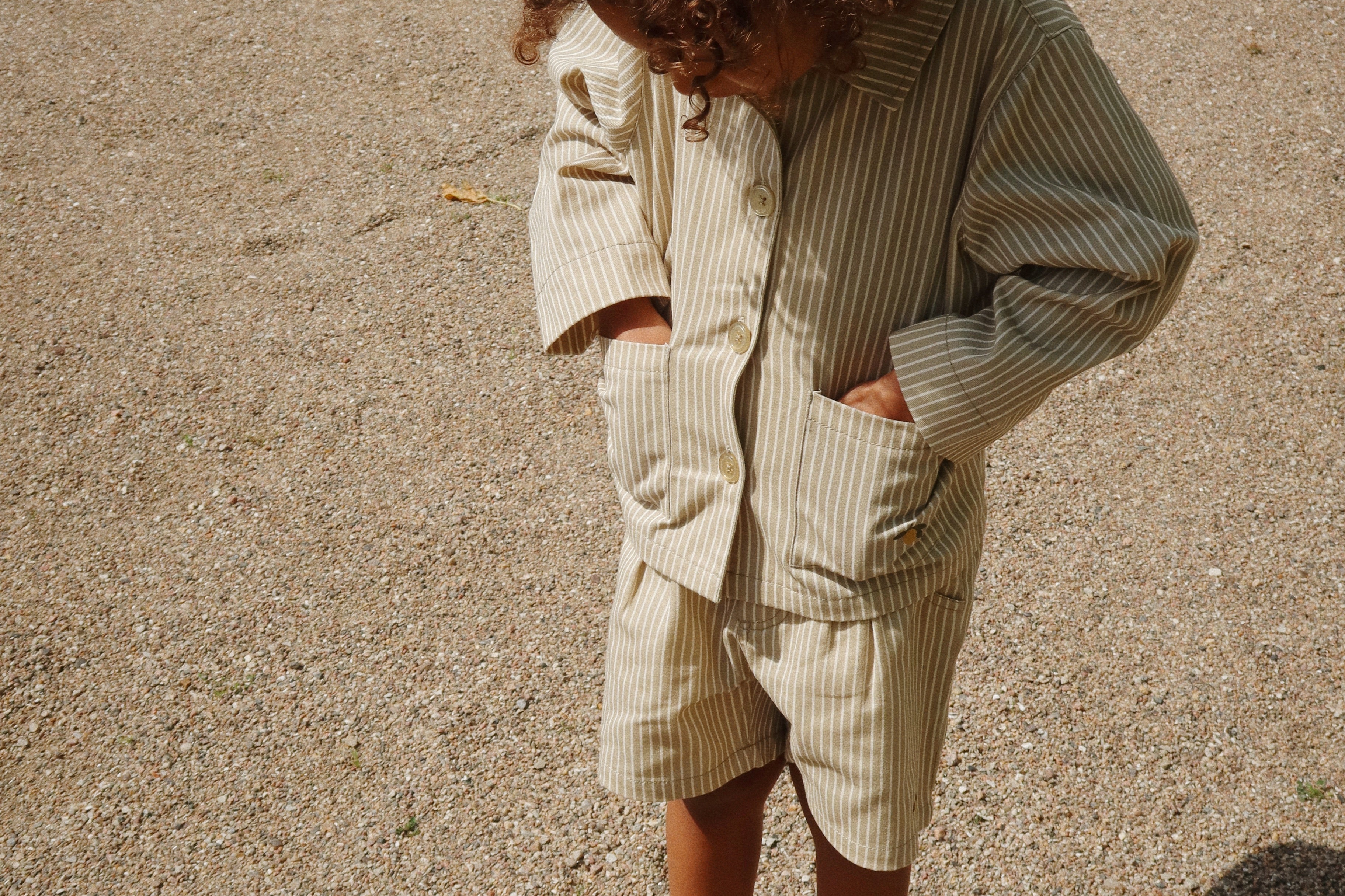 Konges Sløjd A/S Shorts et culottes bouffantes - Tissé tea stripe