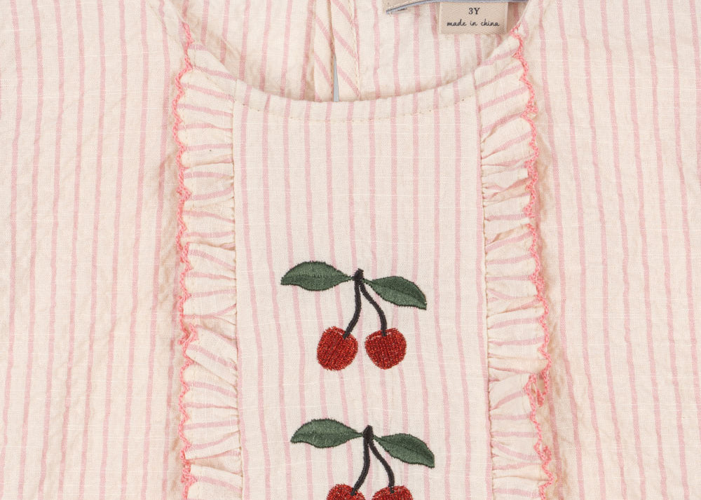 Konges Sløjd A/S Chemisiers à manches courtes - Tissé peony stripe