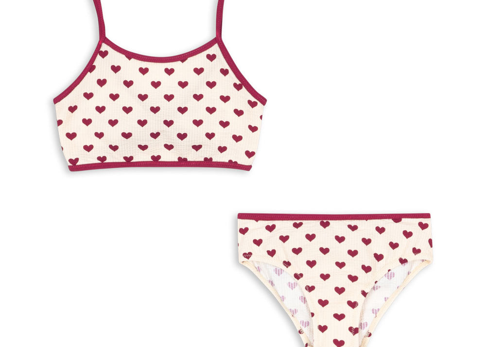 Konges Sløjd A/S Maillots de bain 2 pièces coeur sangria