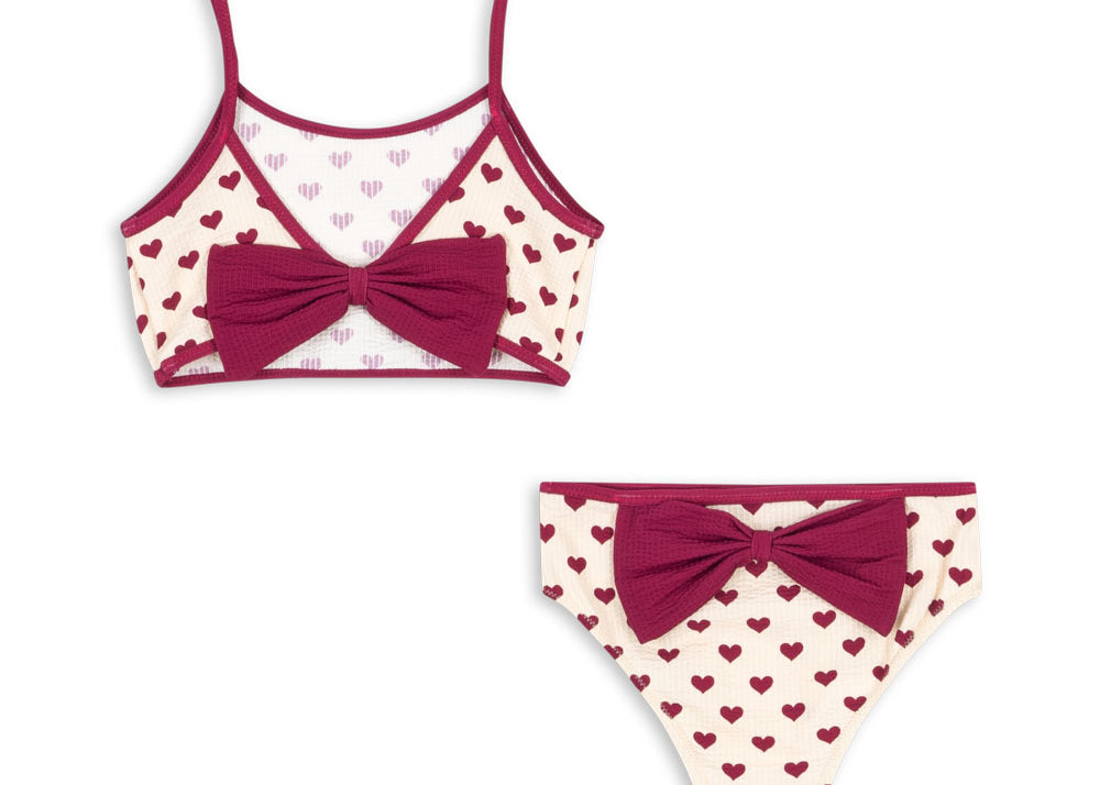 Konges Sløjd A/S Maillots de bain 2 pièces coeur sangria