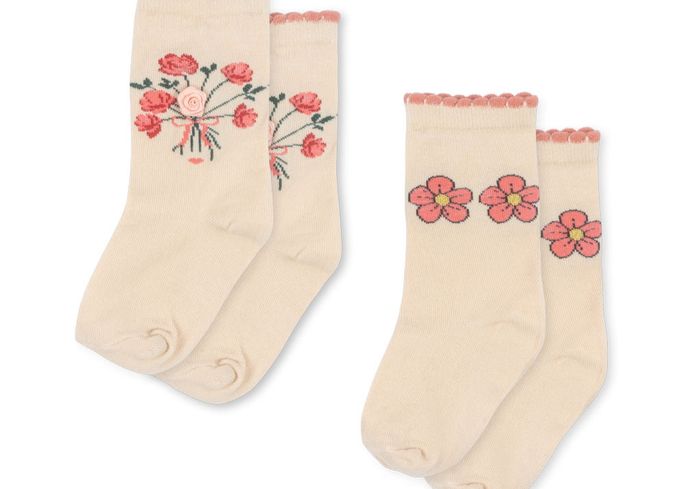 Konges Sløjd A/S Chaussettes rose mix