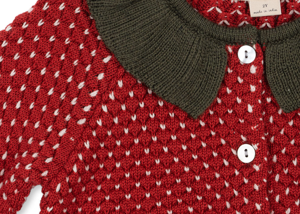 Konges Sløjd A/S Cardigans - Tricot barbados cherry