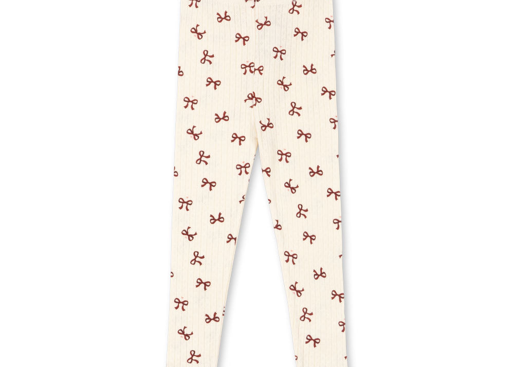 Konges Sløjd A/S Pantalon - Jersey bow rouge