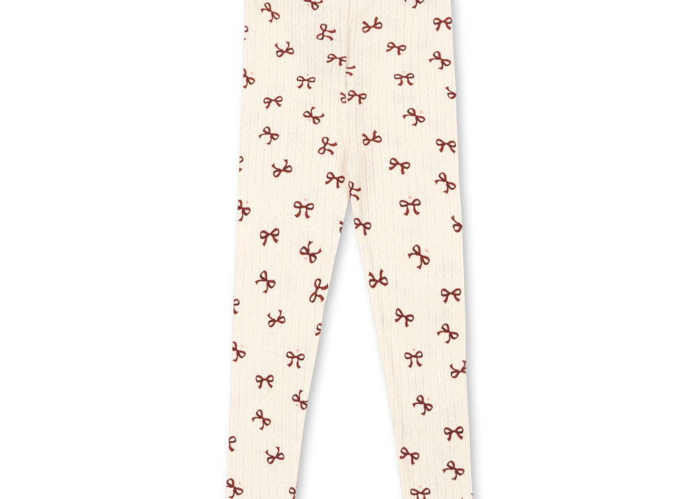 Konges Sløjd A/S Pantalon - Jersey bow rouge