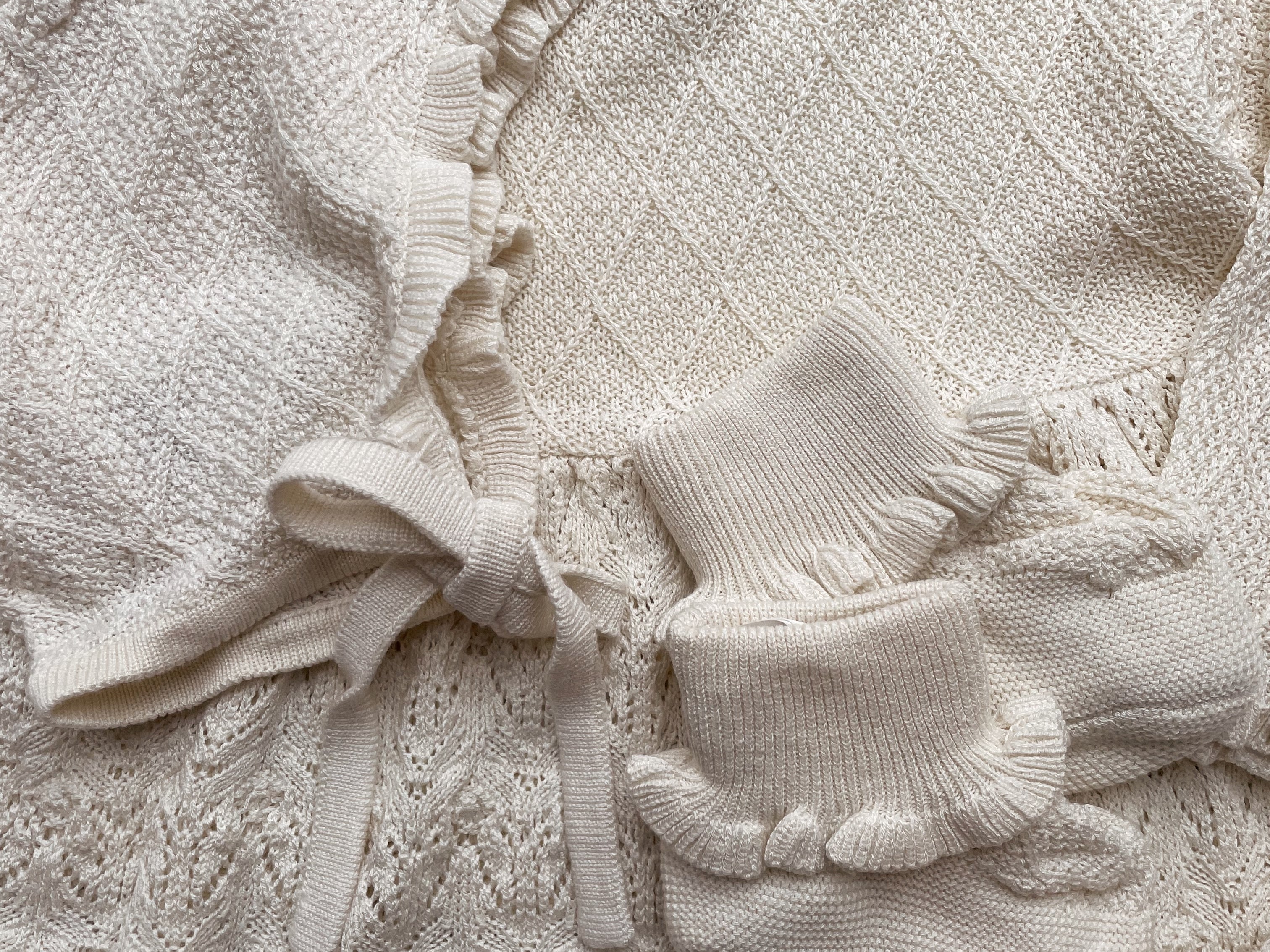 Konges Sløjd A/S BARBARA KNIT BOOTIES Baby boots NATURE