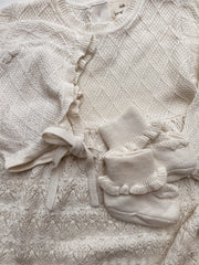 Konges Sløjd A/S BARBARA KNIT BOOTIES Baby boots NATURE