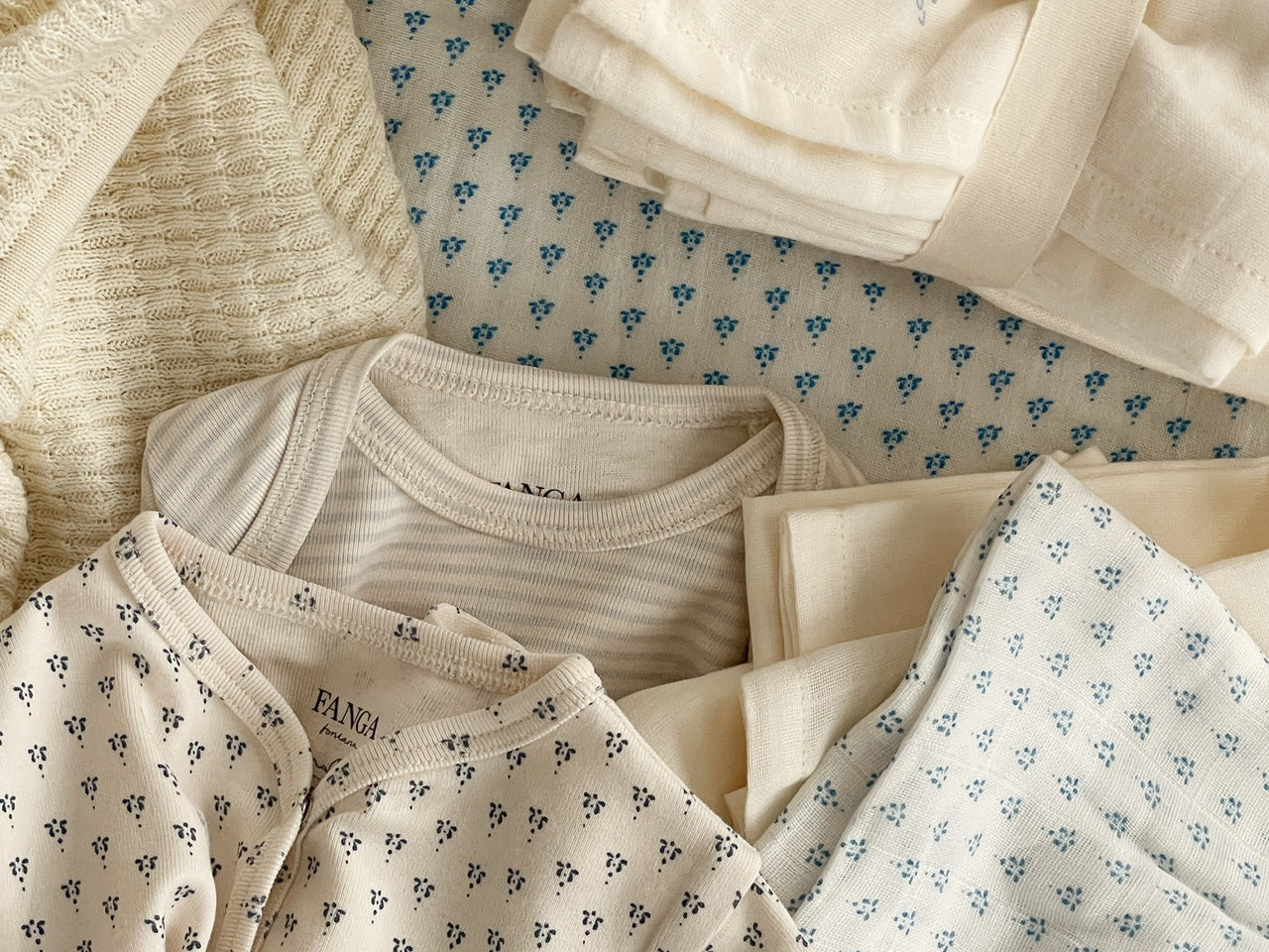 Konges Sløjd A/S MUSLIN CLOTHS punto blu