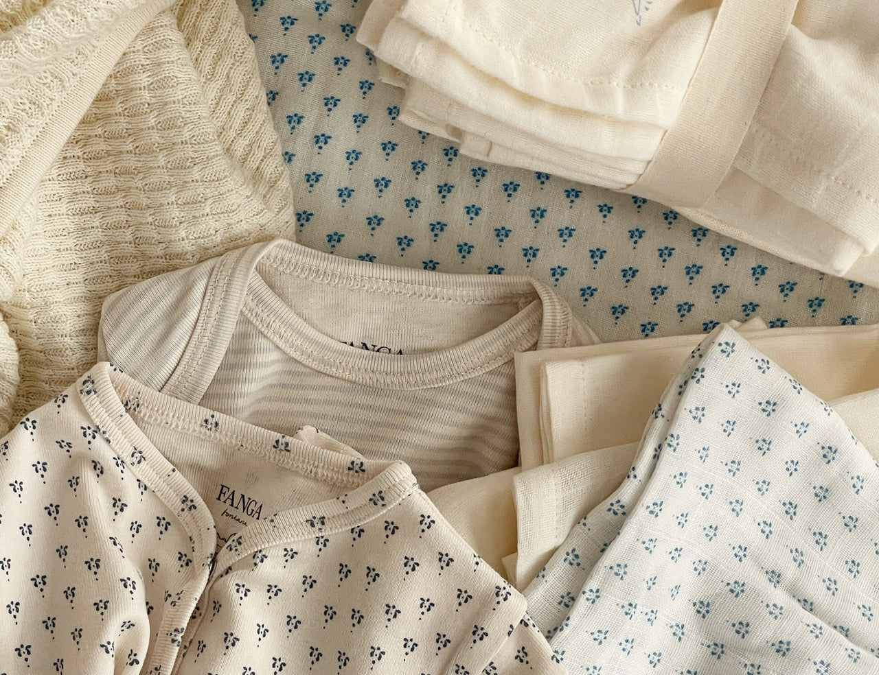 Konges Sløjd A/S MUSLIN CLOTHS punto blu