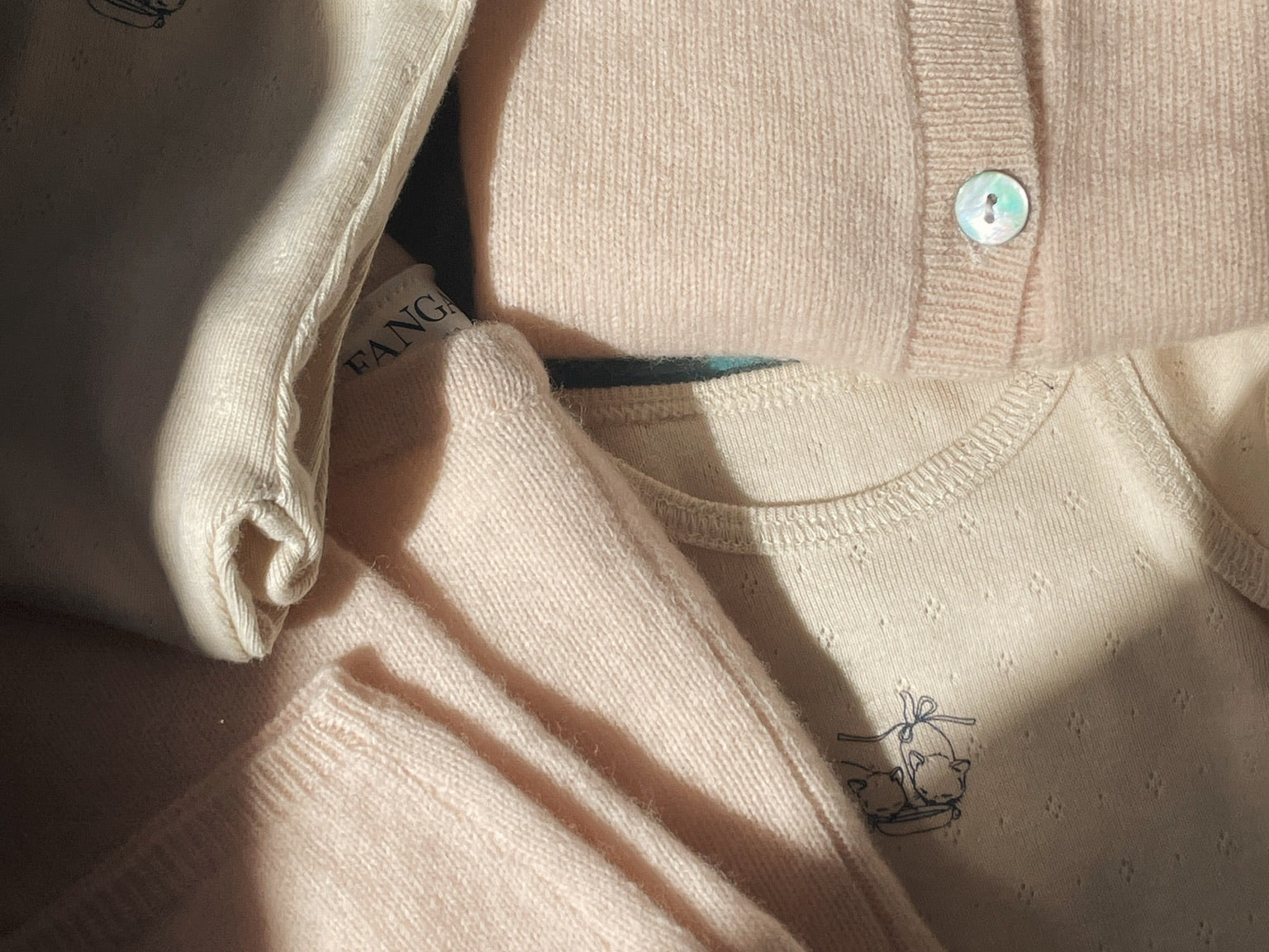 Konges Sløjd A/S BODYSTOCKINGS buttercream/pearl blue