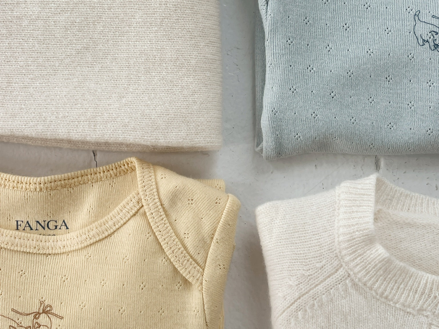 Konges Sløjd A/S KNITTED PANTS antique white