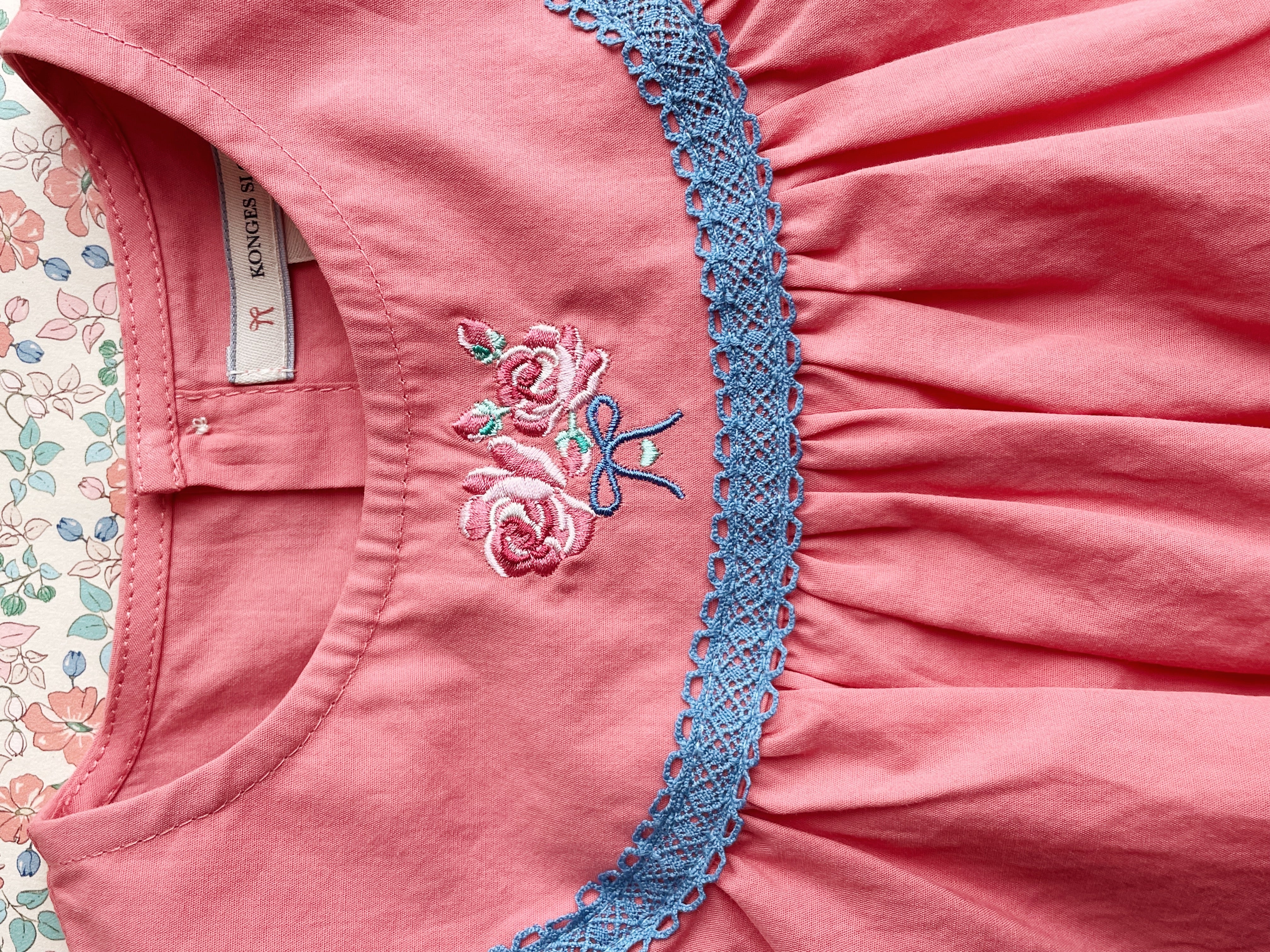 Konges Sløjd A/S Pantalon - Tissé strawberry ice