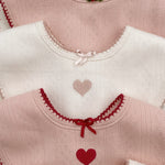 Konges Sløjd A/S Bandana bavoirs rose/white mix