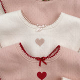 Konges Sløjd A/S Bandana bavoirs rose/white mix