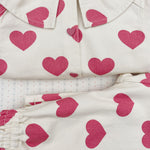 Konges Sløjd A/S Pantalon - Tissé bon coeur pink