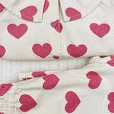 Konges Sløjd A/S Pantalon - Tissé bon coeur pink
