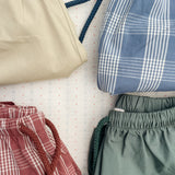 Konges Sløjd A/S WOVEN SHORTS & BLOOMERS flint check/cilantro