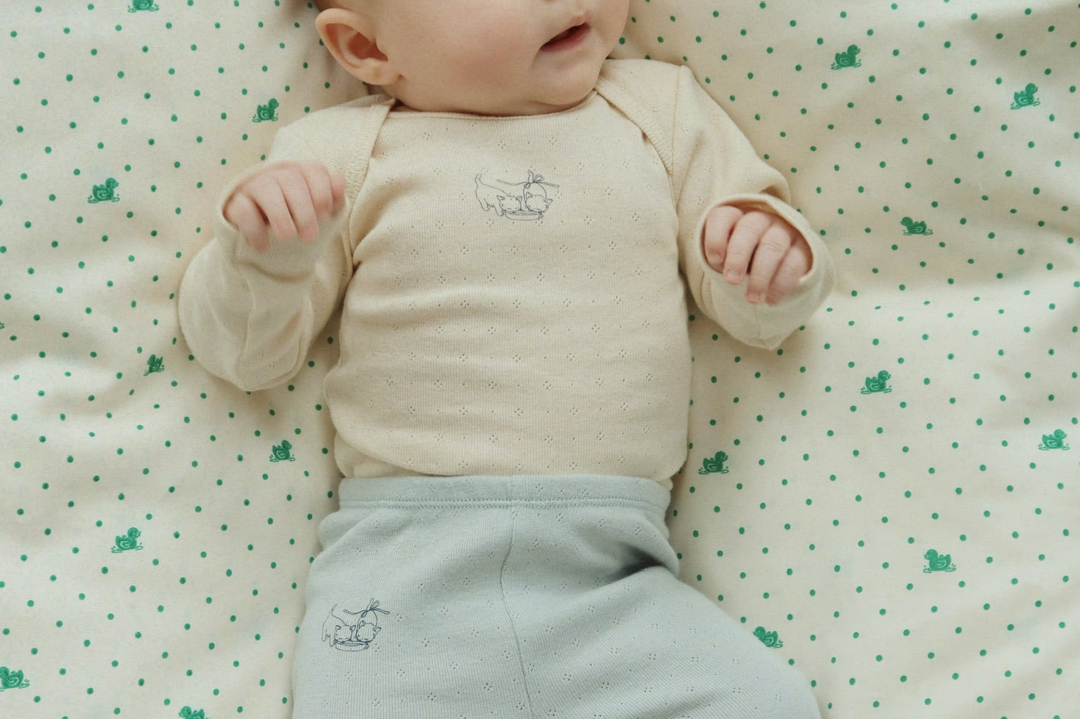 Konges Sløjd A/S BABY BEDDING lago verde