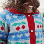 Konges Sløjd A/S KNITTED CARDIGANS cherry stripe