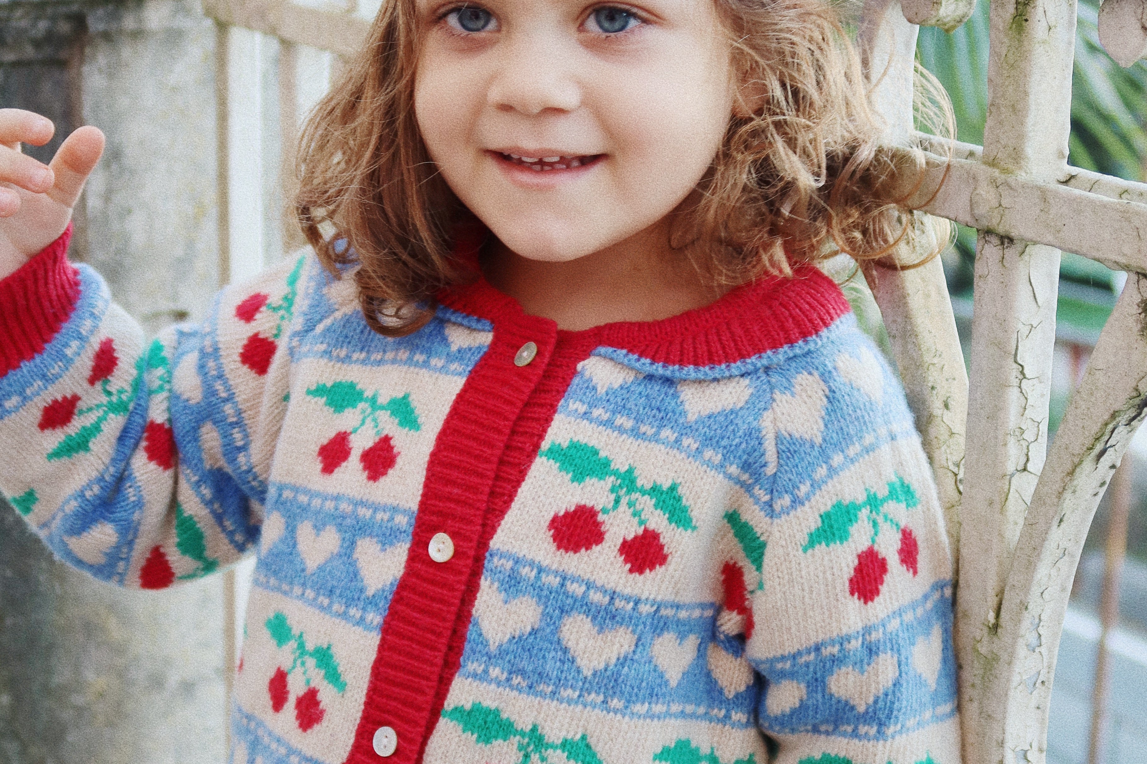 Konges Sløjd A/S KNITTED CARDIGANS cherry stripe