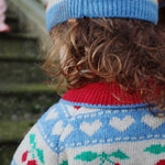 Konges Sløjd A/S KNITTED CARDIGANS cherry stripe