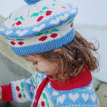 Konges Sløjd A/S KNITTED CARDIGANS cherry stripe