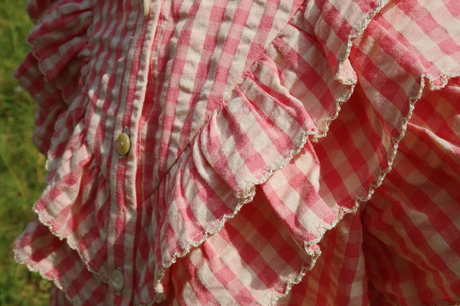 Konges Sløjd A/S Chemisiers à manches courtes - Tissé flamingo plume check