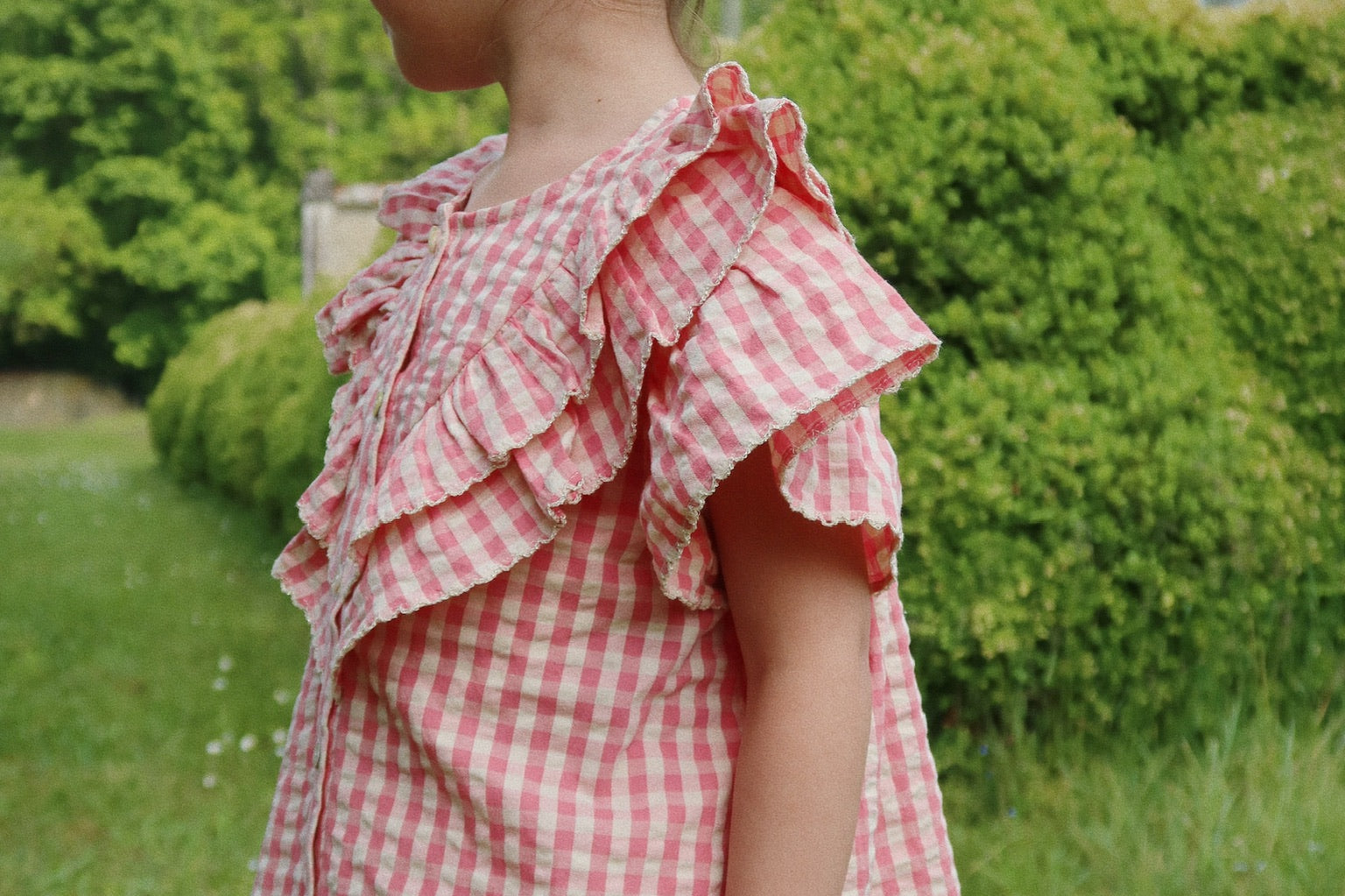 Konges Sløjd A/S Shorts et culottes bouffantes - Tissé flamingo plume check
