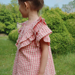 Konges Sløjd A/S Shorts et culottes bouffantes - Tissé flamingo plume check