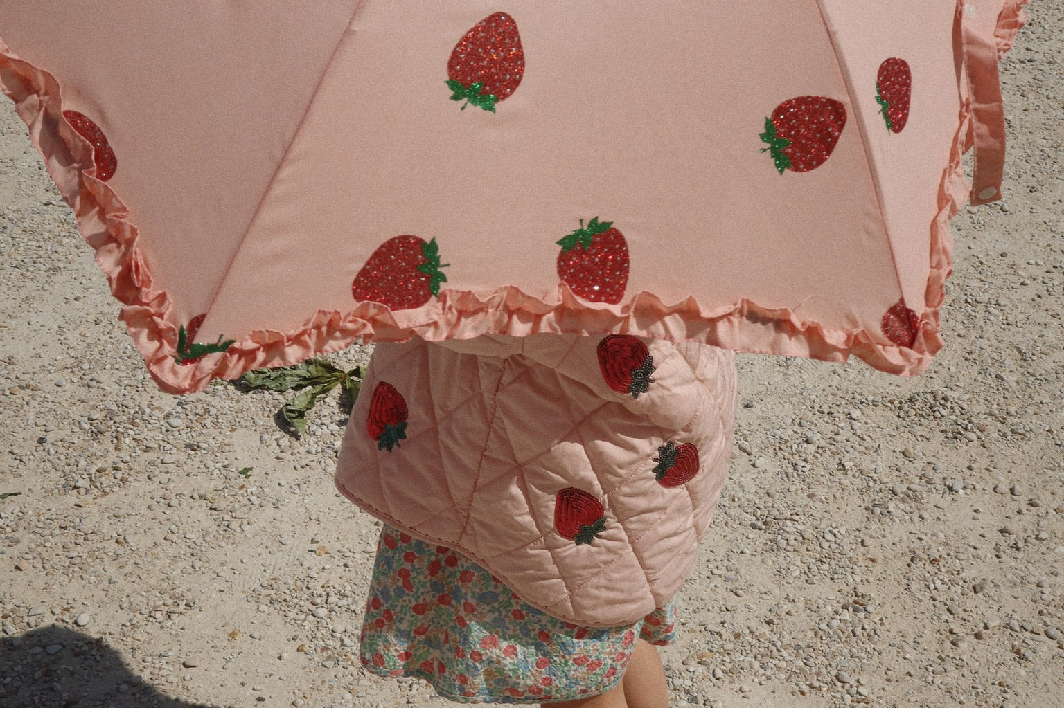 Konges Sløjd A/S Parapluie strawberry glitter