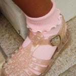 Konges Sløjd A/S Chaussettes rose/off white