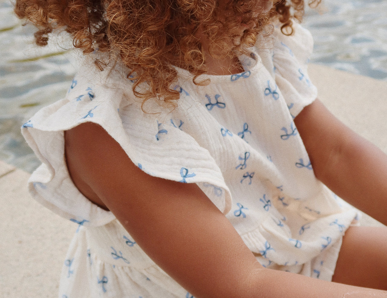 Konges Sløjd A/S WOVEN SHORTS & BLOOMERS bow bleu