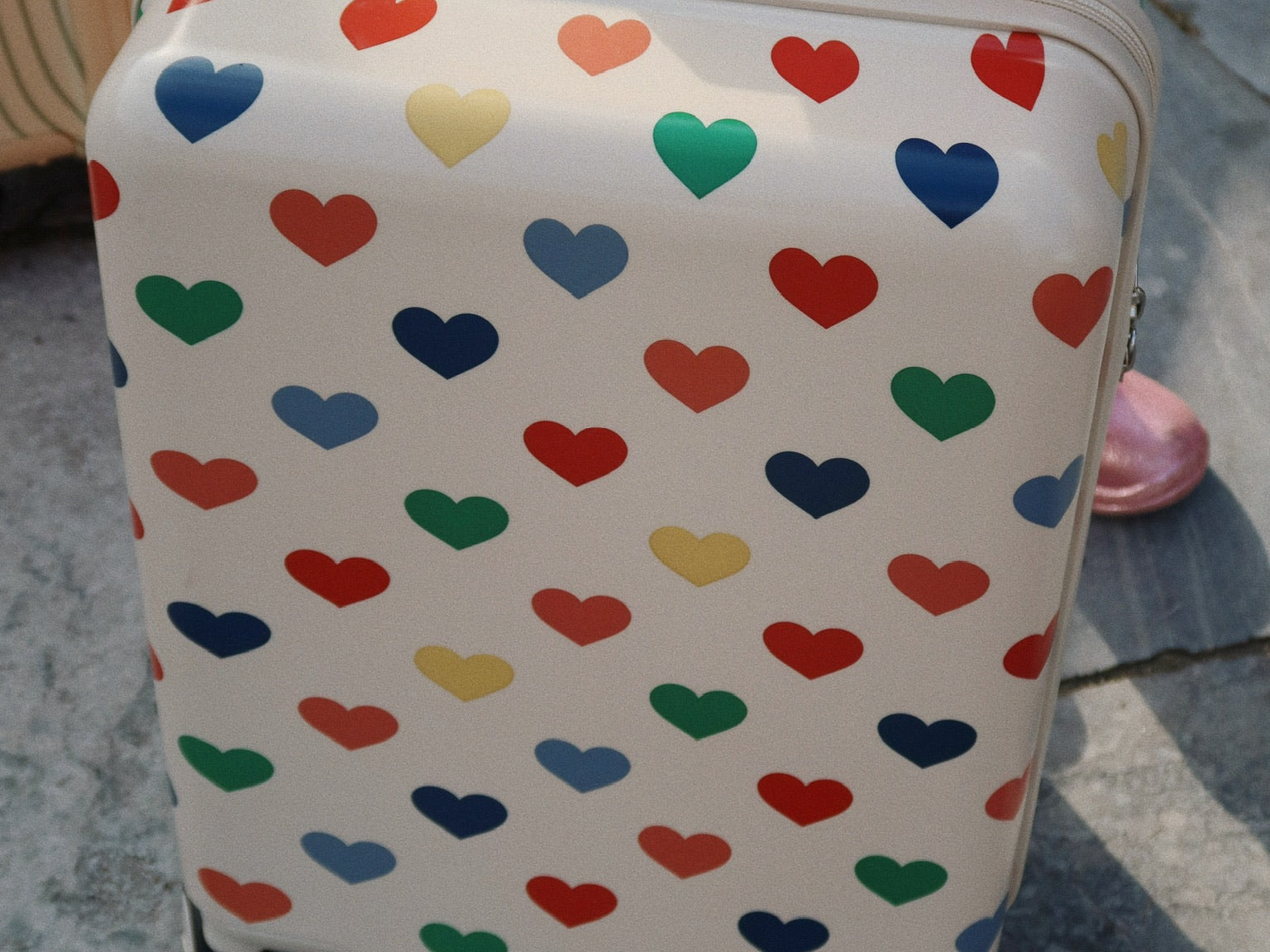 Konges Sløjd A/S Valise de voyage bon coeur coloré