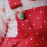Konges Sløjd A/S Grenouillères et Jumpsuits - Tissé strawberry dot