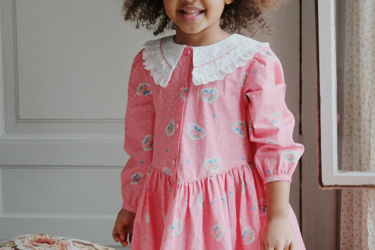 Konges Sløjd A/S WOVEN DRESSES cher coeur rose