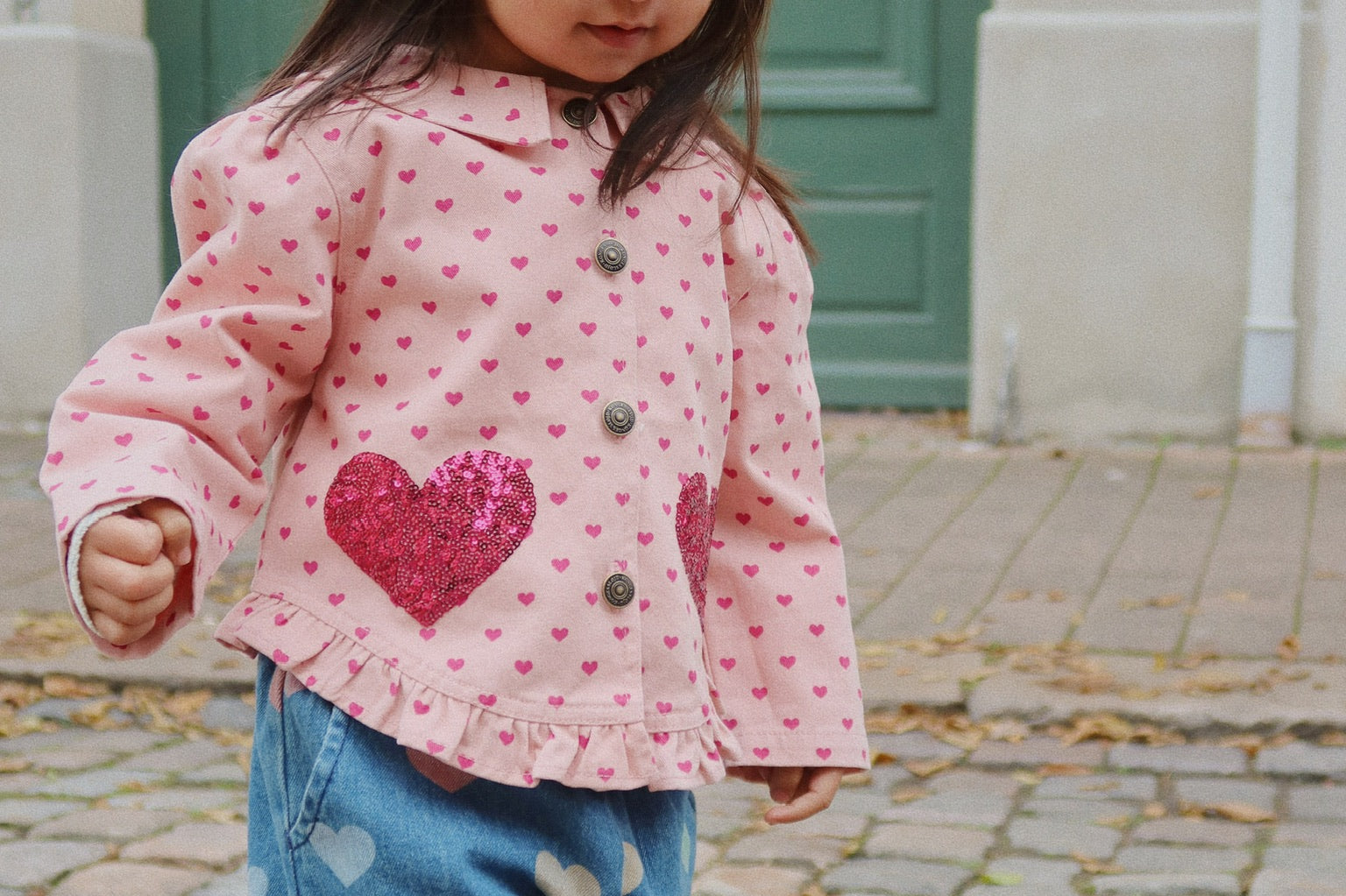Konges Sløjd A/S Pantalon - Tissé bon coeur coloré