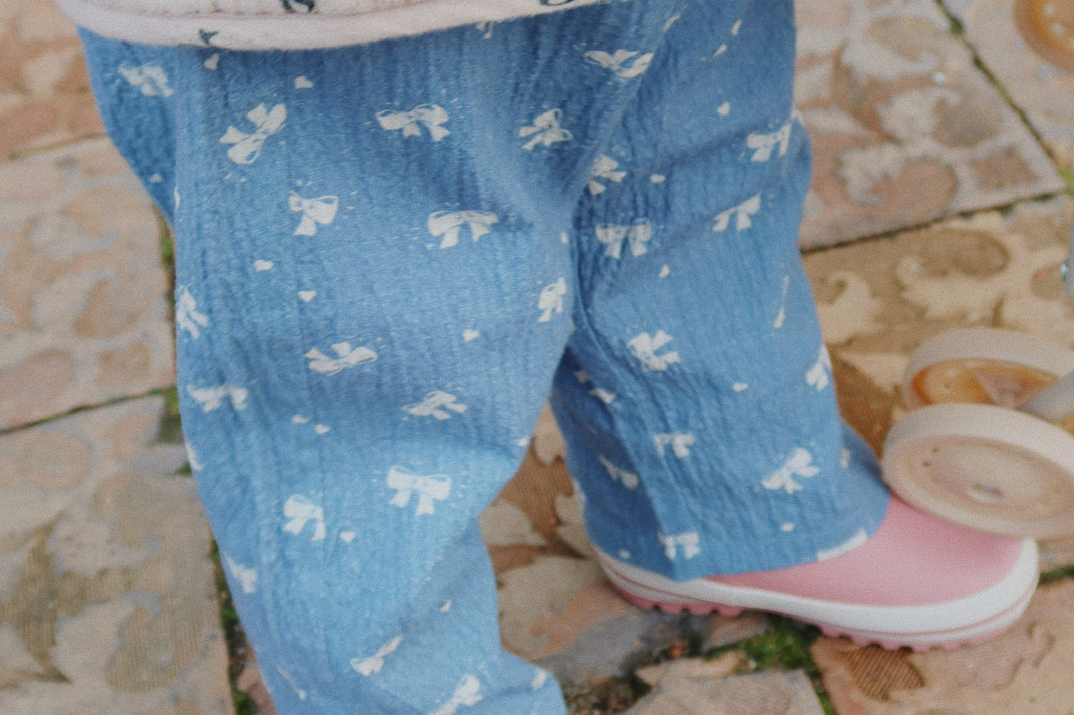 Konges Sløjd A/S Pantalon - Tissé boucle blue