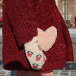 Konges Sløjd A/S Pantalon - Tissé milk rouge stripe