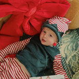 Konges Sløjd A/S Costumes greener pastures/red dahlia stripe