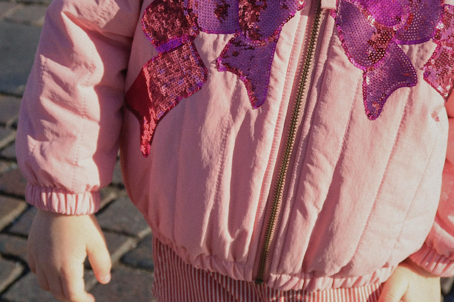 Konges Sløjd A/S Pantalon - Tissé milk rouge stripe