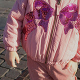 Konges Sløjd A/S Pantalon - Tissé milk rouge stripe