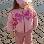 Konges Sløjd A/S Pantalon - Tissé milk rouge stripe