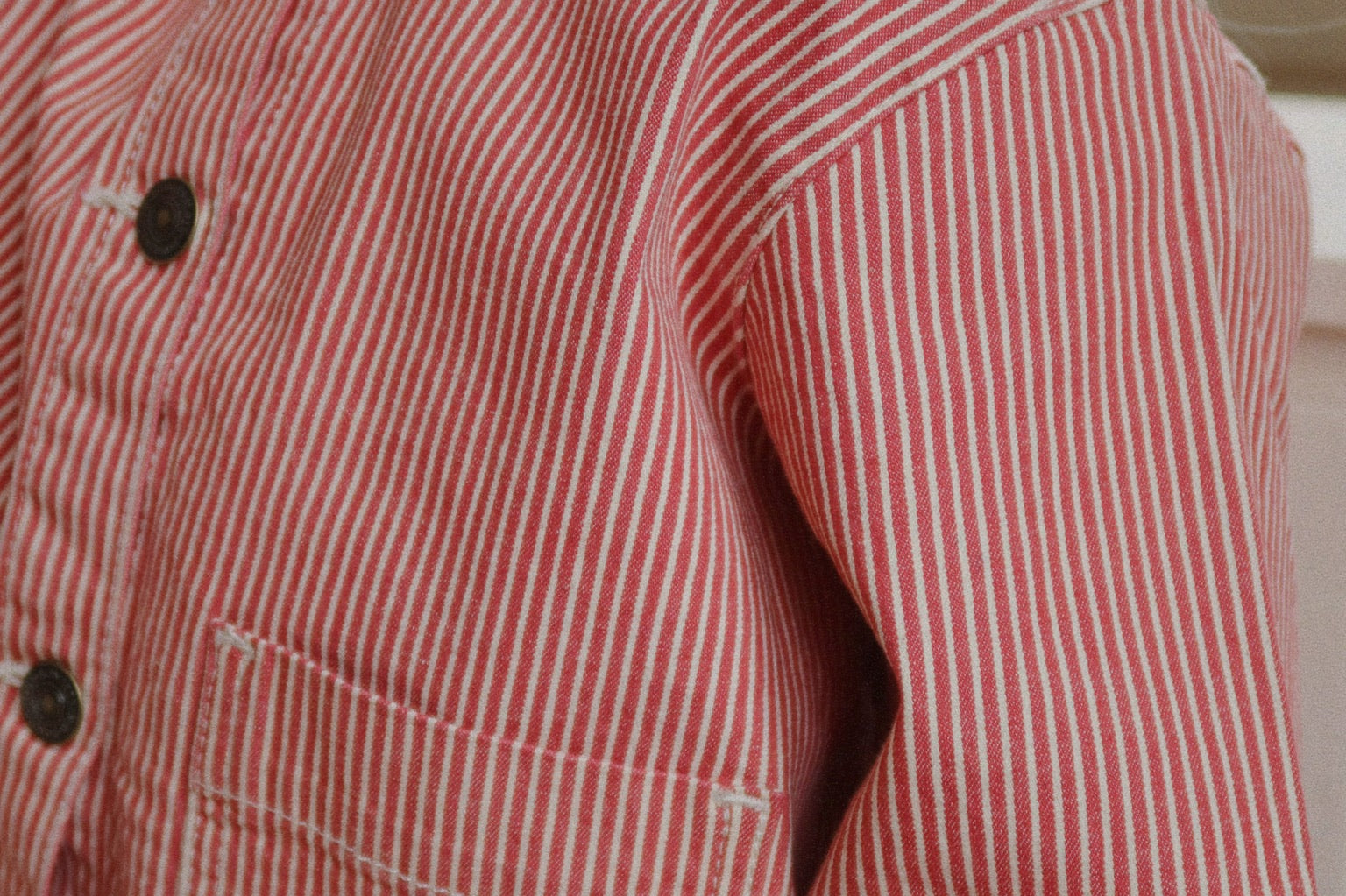 Konges Sløjd A/S Blousons - Tissé milk rouge stripe