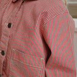 Konges Sløjd A/S Blousons - Tissé milk rouge stripe