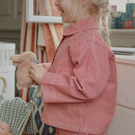 Konges Sløjd A/S Pantalon - Tissé milk rouge stripe