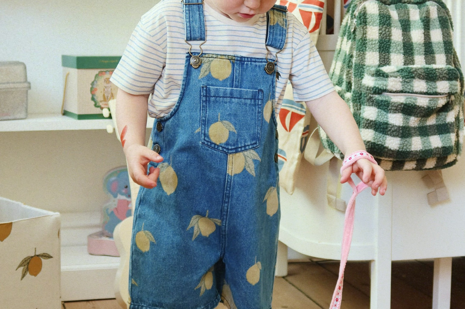 Konges Sløjd A/S Grenouillères et Jumpsuits - Tissé lemon denim