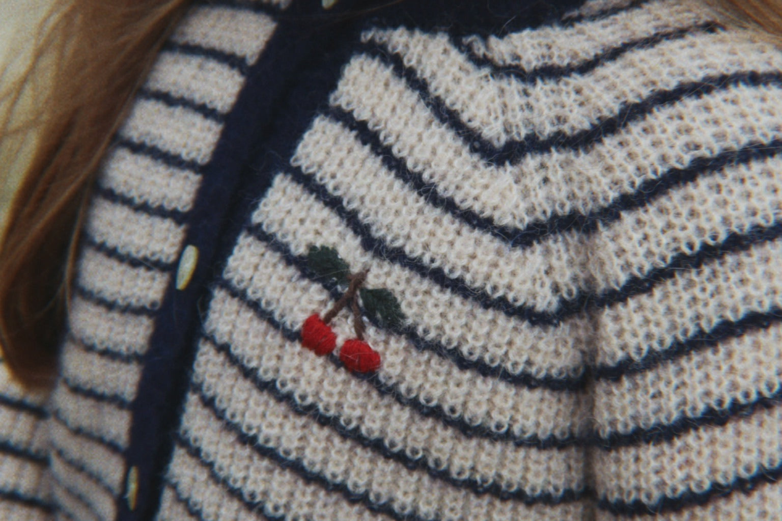 Konges Sløjd A/S KNITTED CARDIGANS navy stripe