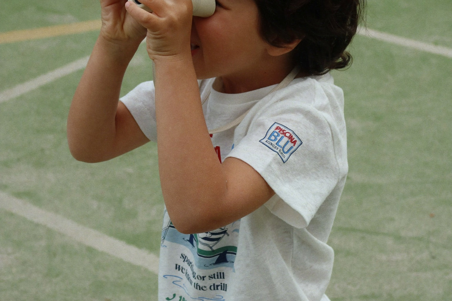 Konges Sløjd A/S JERSEY T-SHIRTS off white/piscina