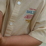 Konges Sløjd A/S WOVEN SHORT SLEEVE SHIRTS sea mist